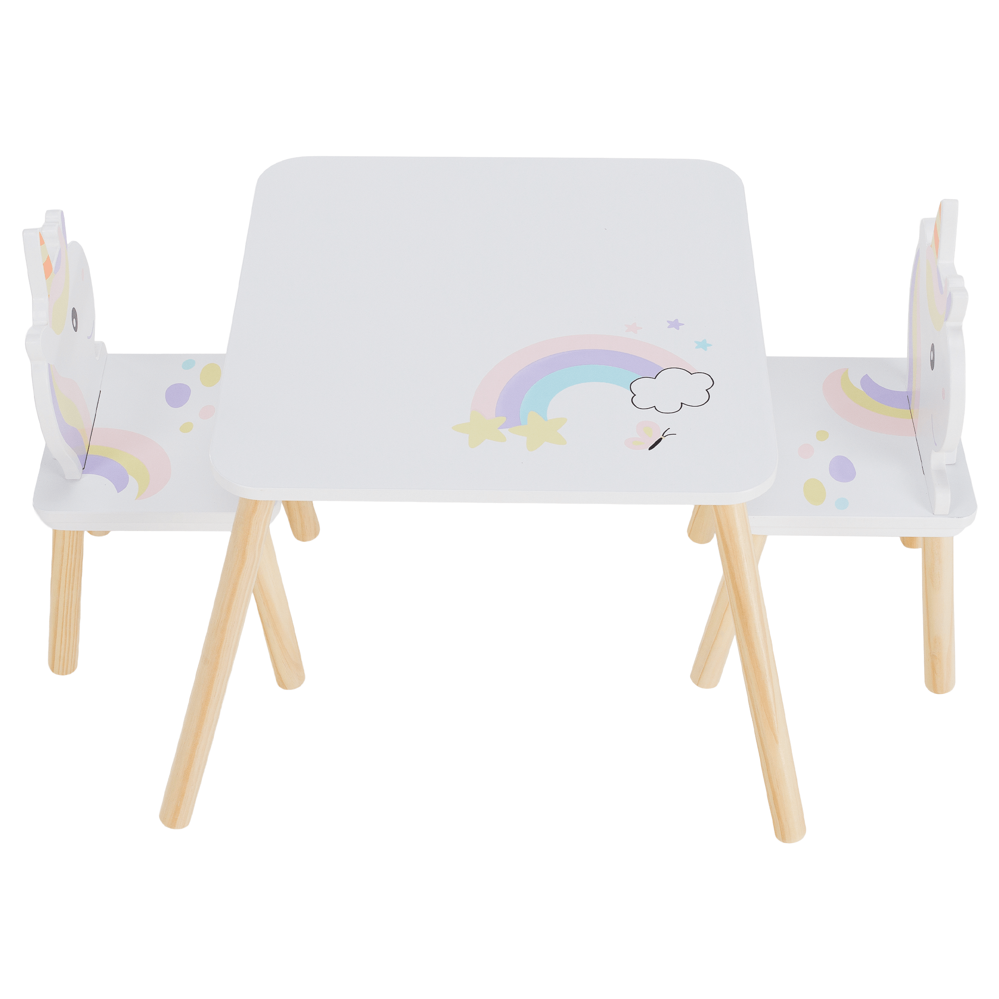 Mobilier copii SAVER, alb / natural