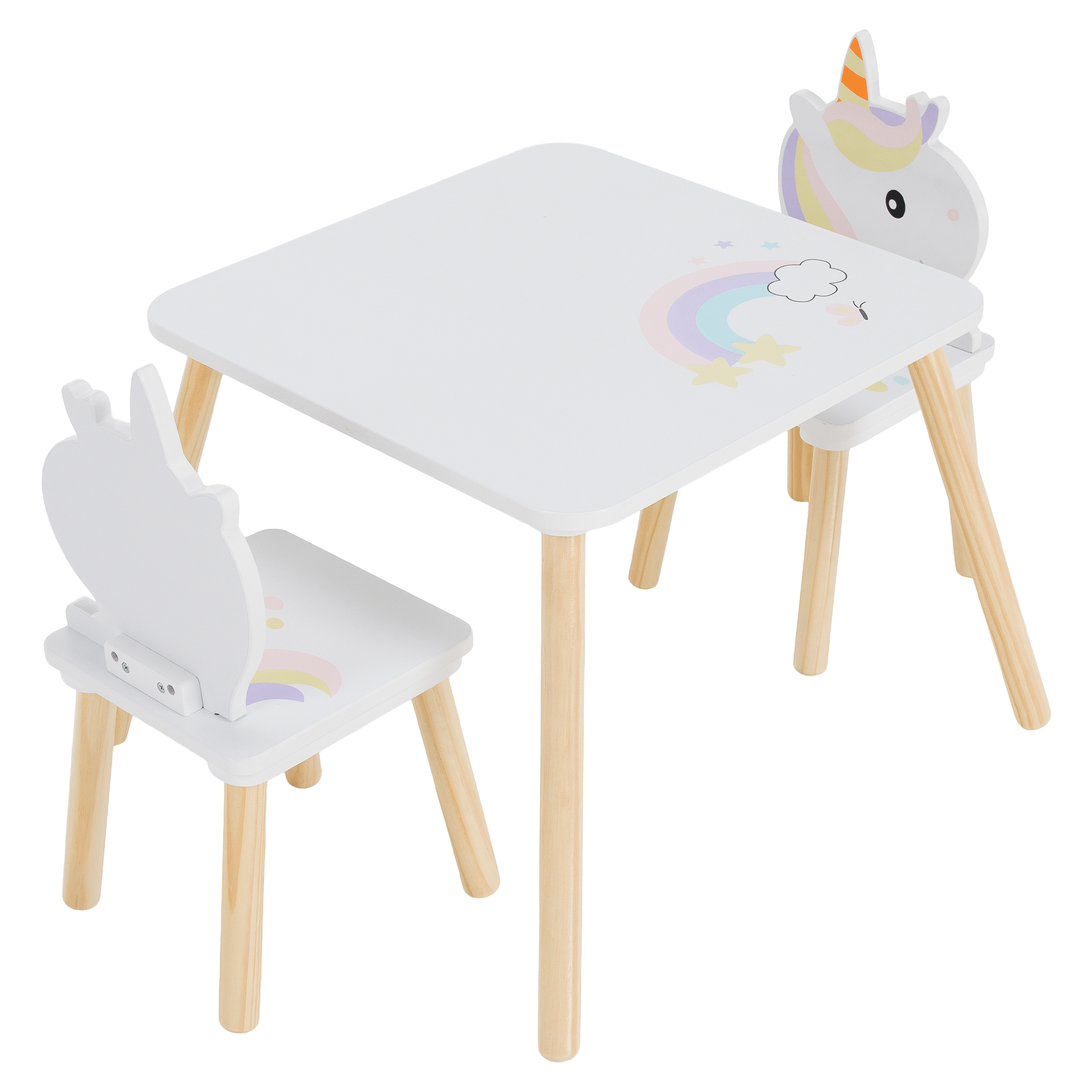 Mobilier copii SAVER, alb / natural