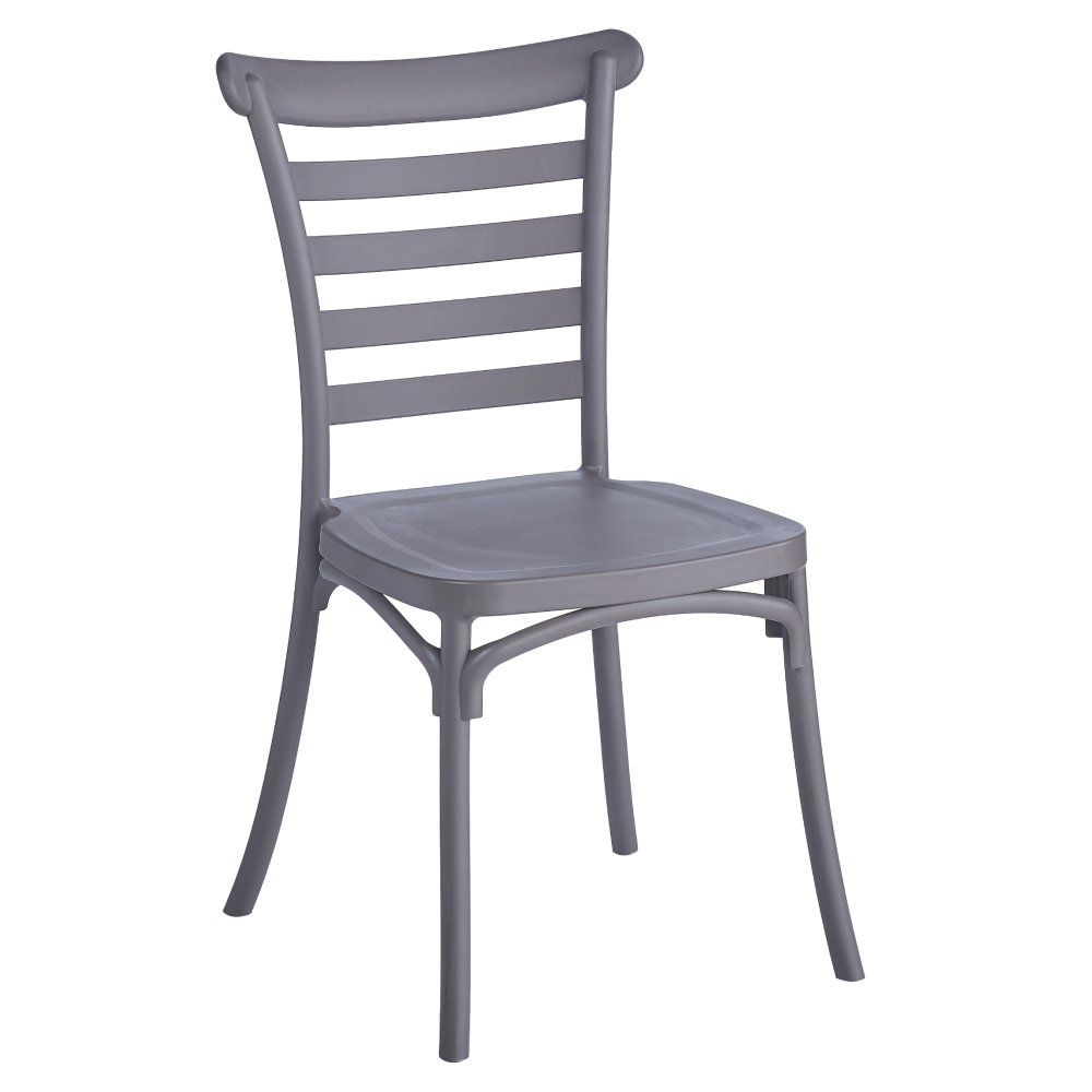 Scaun stivuibil SAVITO NEW, gri maroniu taupe