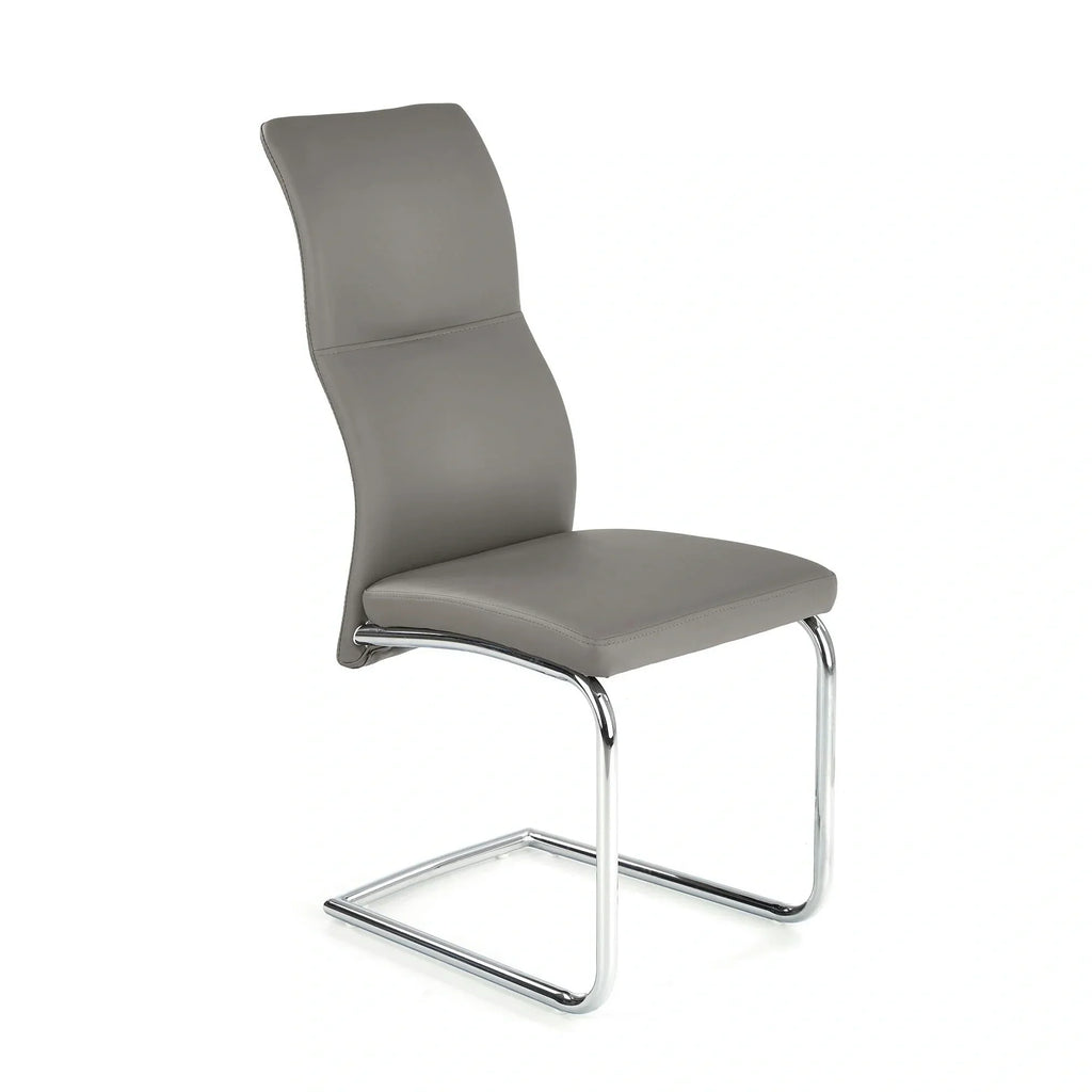 Scaun ARCO, piele ecologica/metal