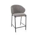 Scaun bar KIOTO H-2, gri/negru