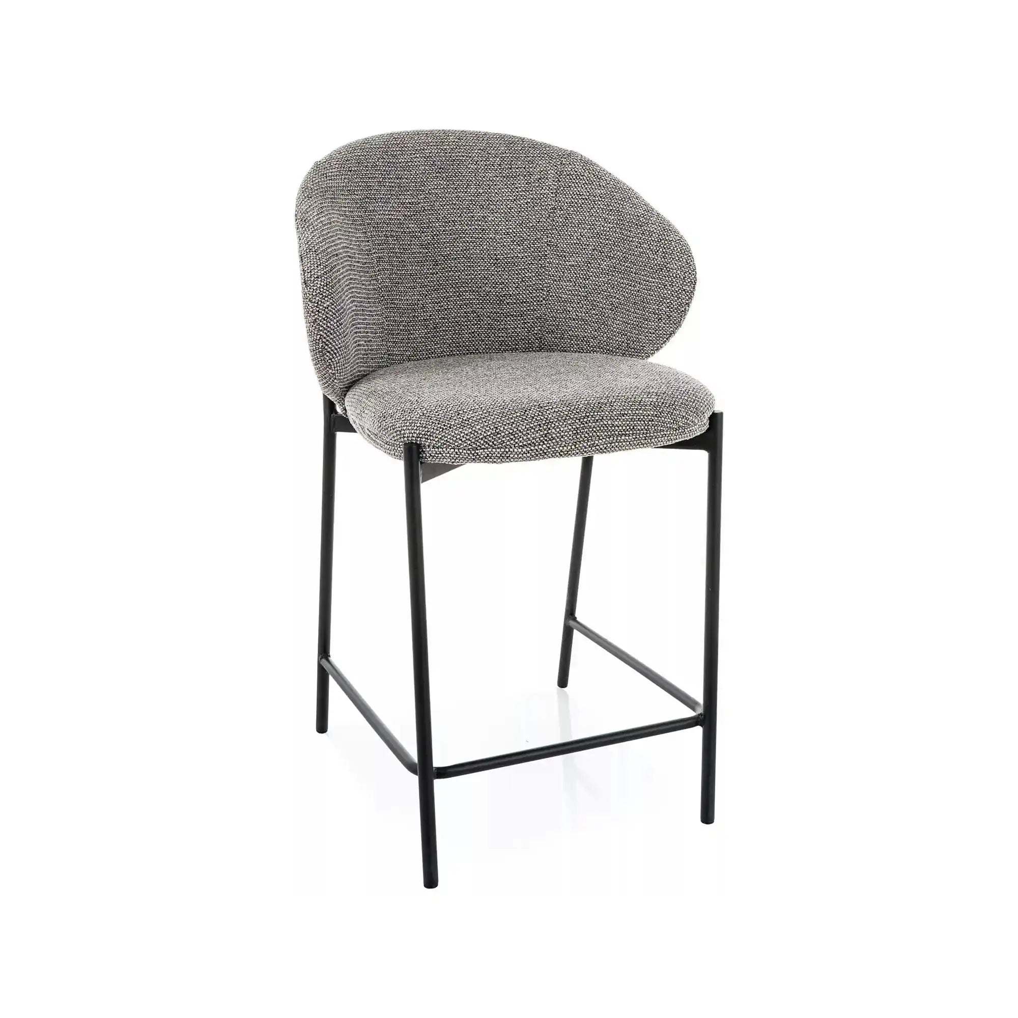 Scaun bar KIOTO H-2, gri/negru