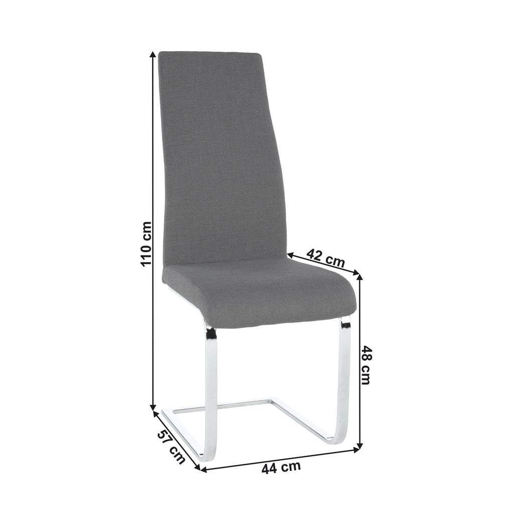 Scaun bucătărie Amina – schiță cu dimensiuni