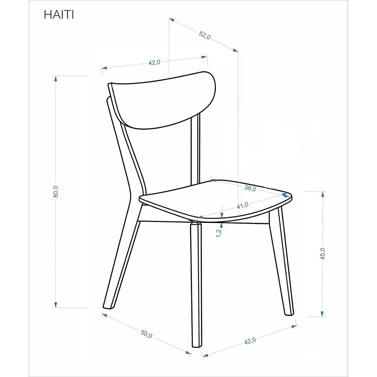 Scaun bucătărie Haiti, detaliu
