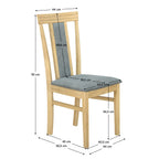 Scaun bucătărie Ivora – schiță cu dimensiuni
