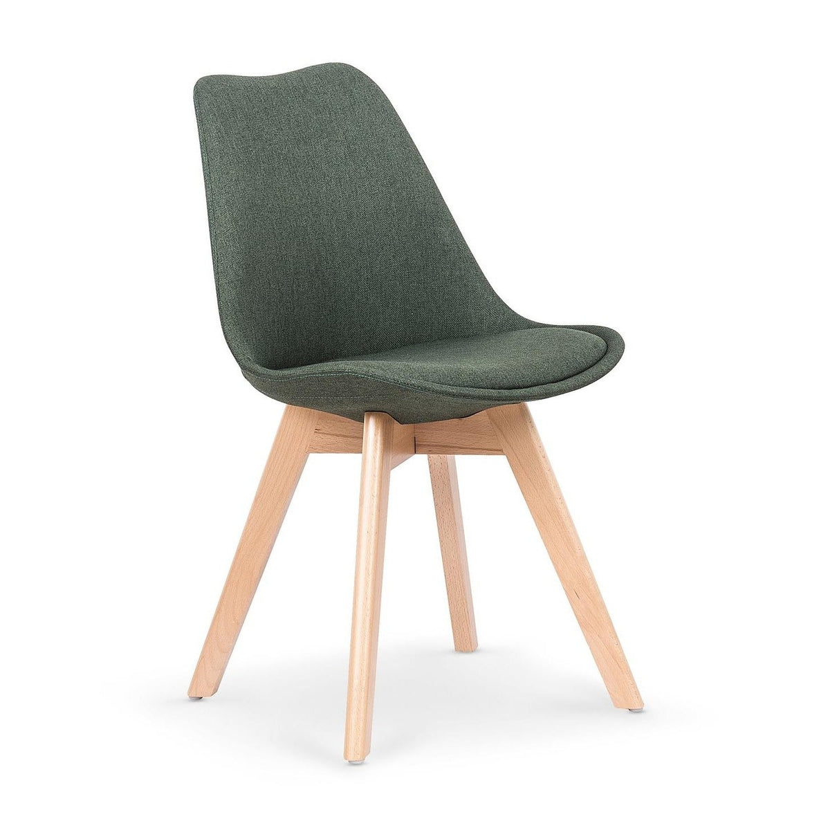 Scaun bucătărie K303, verde, vedere din față