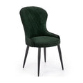 Scaun bucătărie K366, verde, vedere din față