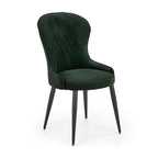 Scaun bucătărie K366, verde, vedere din față