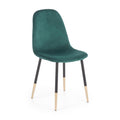 Scaun bucătărie K379, verde, vedere din față