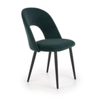 Scaun bucătărie K384, verde, vedere din față