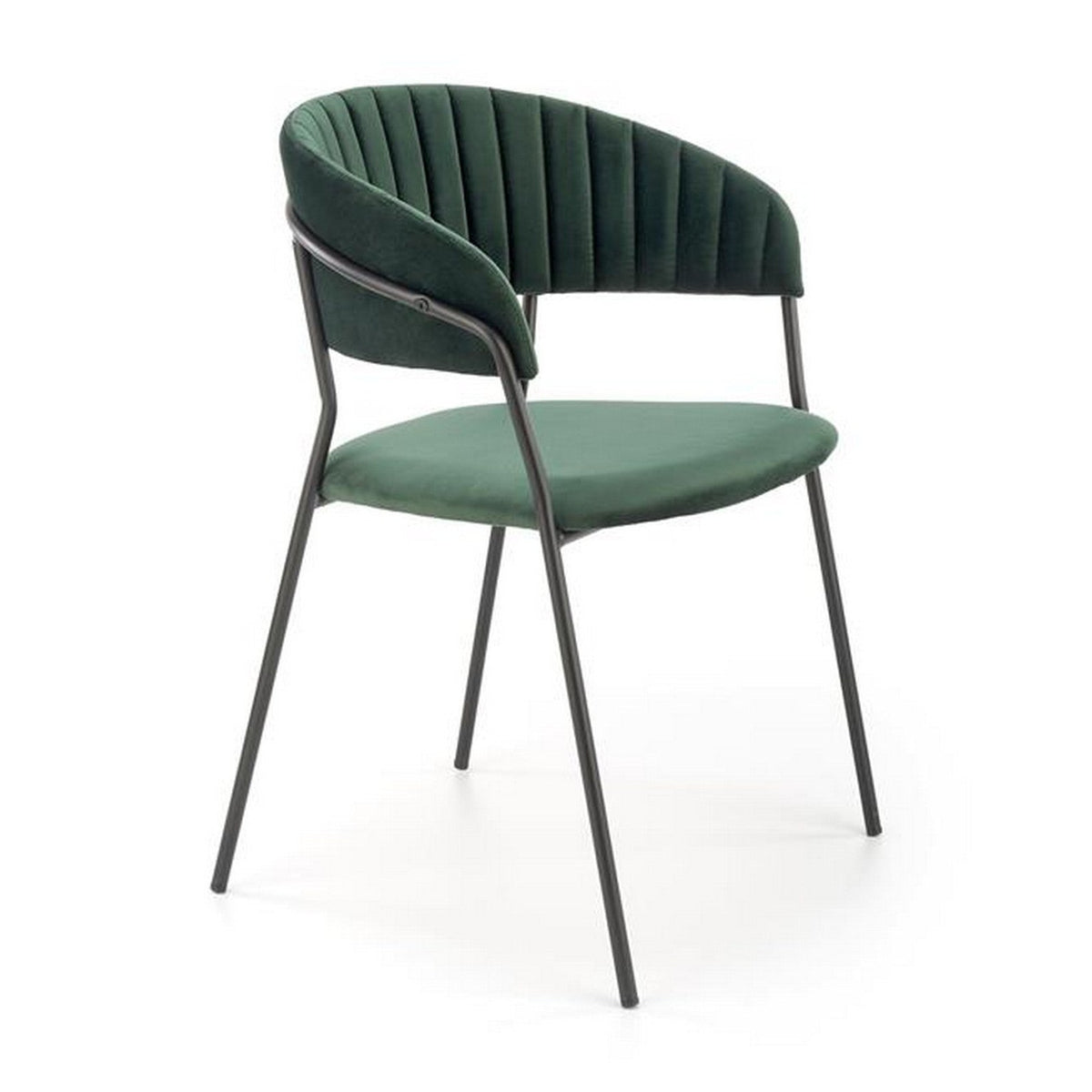 Scaun bucătărie K426, verde, vedere din față