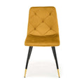Scaun bucătărie K438, galben, vedere din față