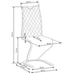 Scaun bucătărie K442 – schiță cu dimensiuni