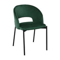 Scaun bucătărie K455, verde, vedere din față