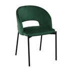 Scaun bucătărie K455, verde, vedere din față