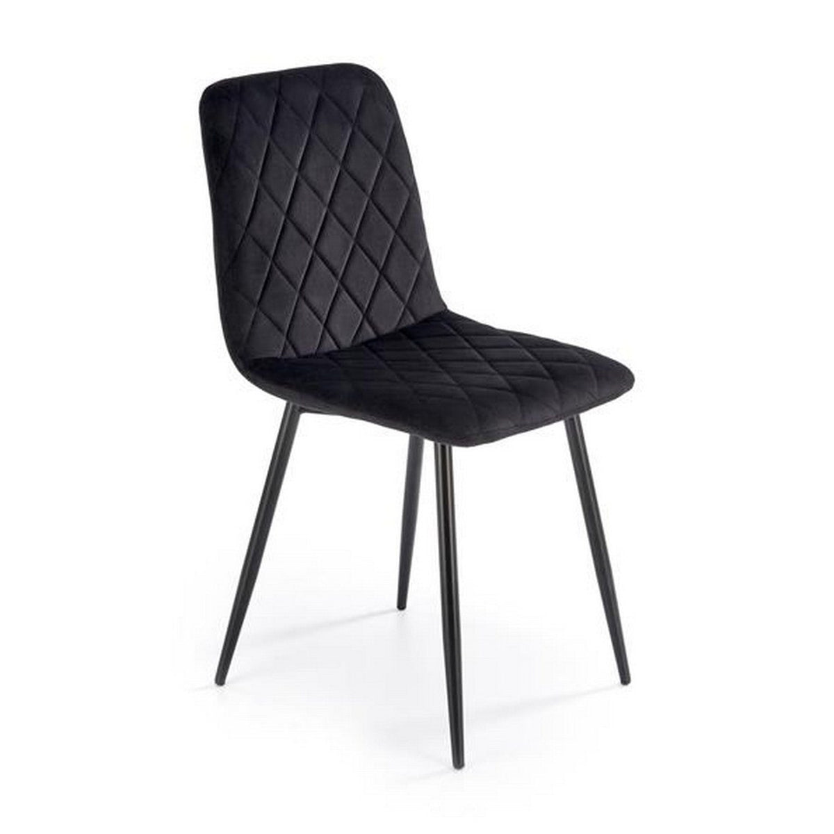 Scaun bucătărie K525, negru, vedere din față
