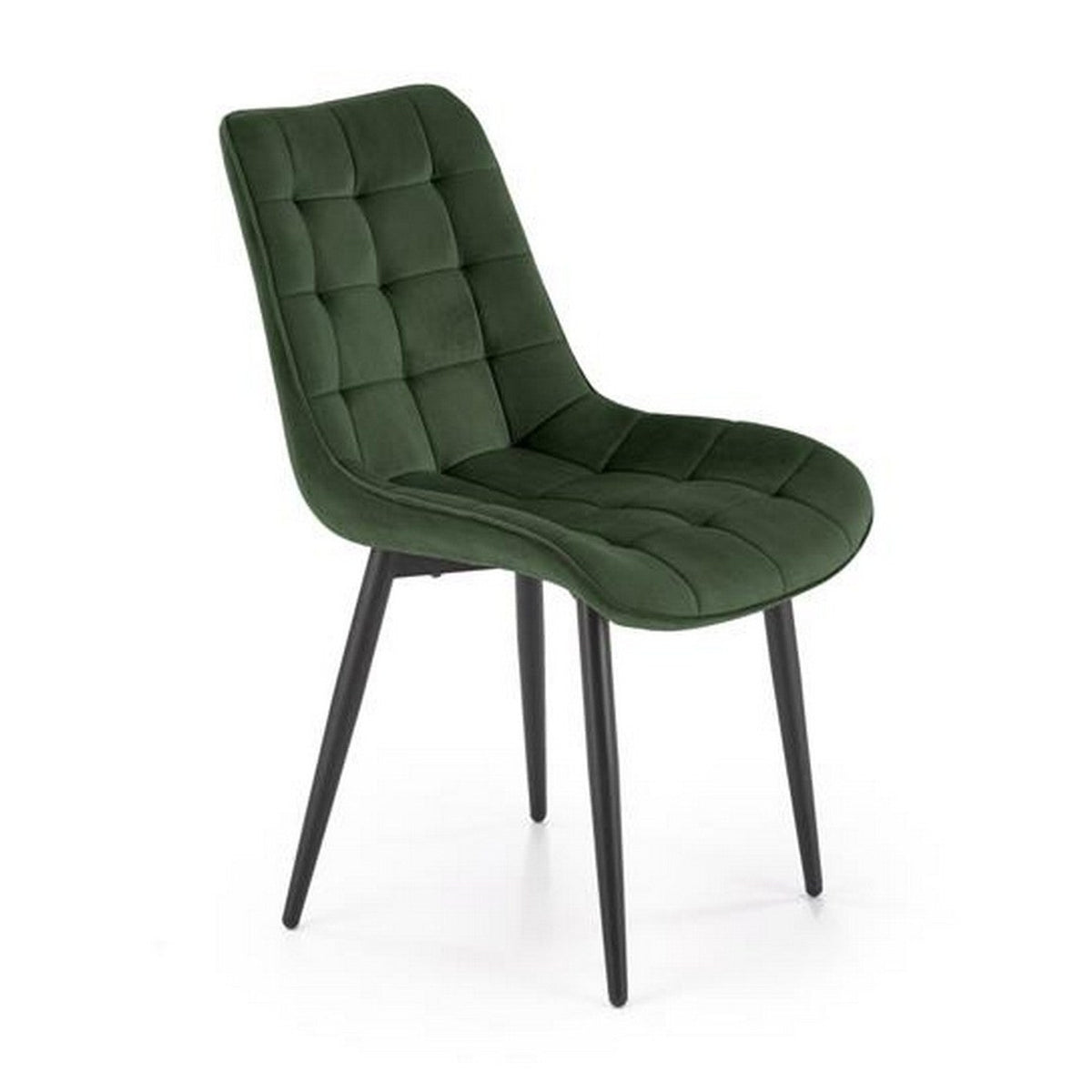 Scaun bucătărie K580, verde, vedere din față
