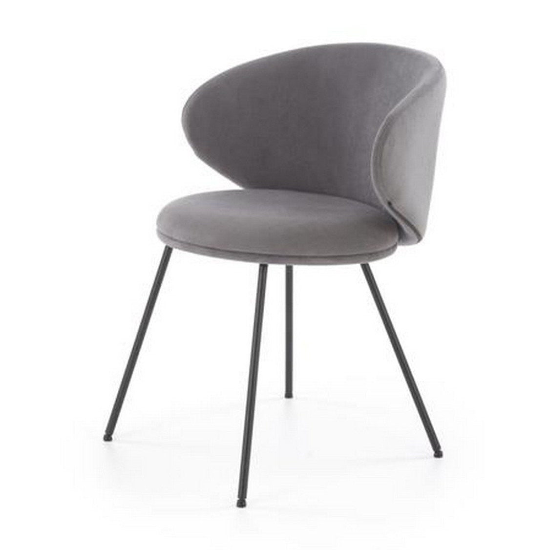 Scaun bucătărie K587, gri, vedere din față