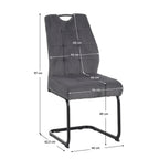 Scaun bucătărie Kelma – schiță cu dimensiuni