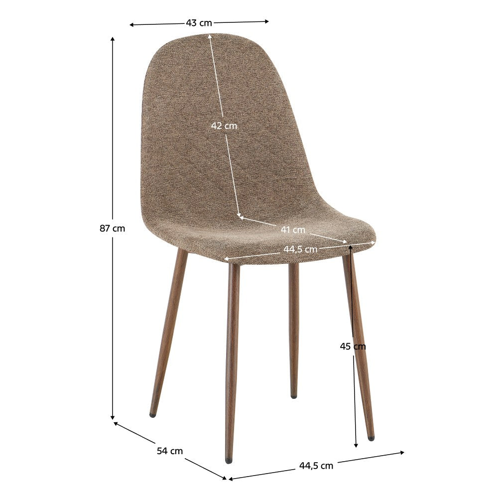 Scaun bucătărie Lega 2 – schiță cu dimensiuni