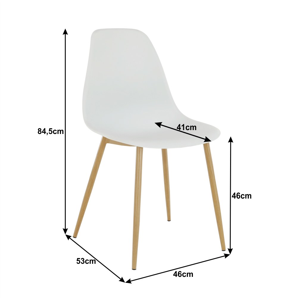 Scaun bucătărie Sintia – schiță cu dimensiuni