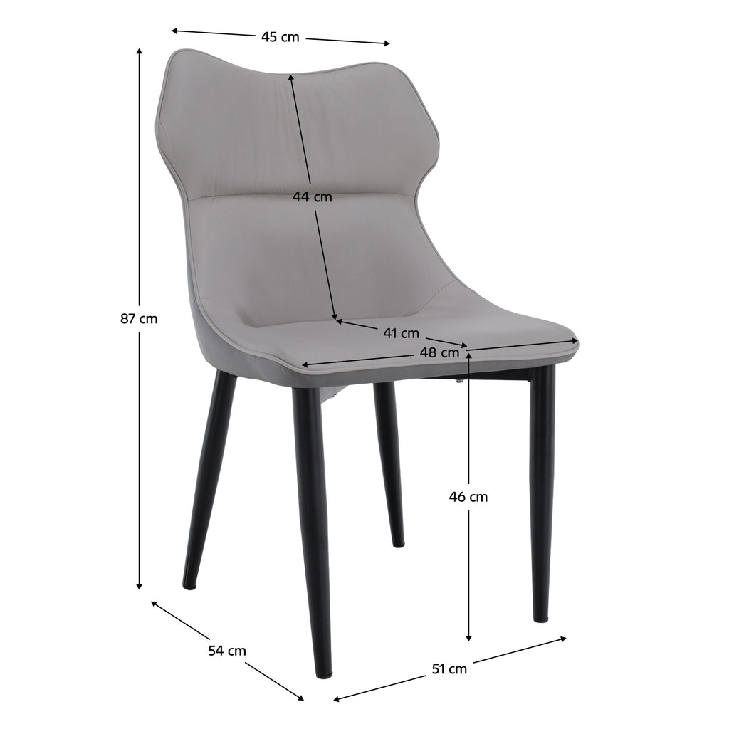 Scaun bucătărie Tabita – schiță cu dimensiuni