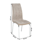 Scaun bucătărie Gerda – schiță cu dimensiuni