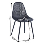 Scaun bucătărie Tegra – schiță cu dimensiuni