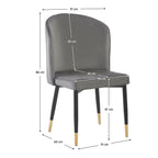 Scaun bucătărie Udaja – schiță cu dimensiuni