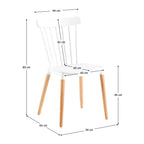 Scaun bucătărie Zosima – schiță cu dimensiuni
