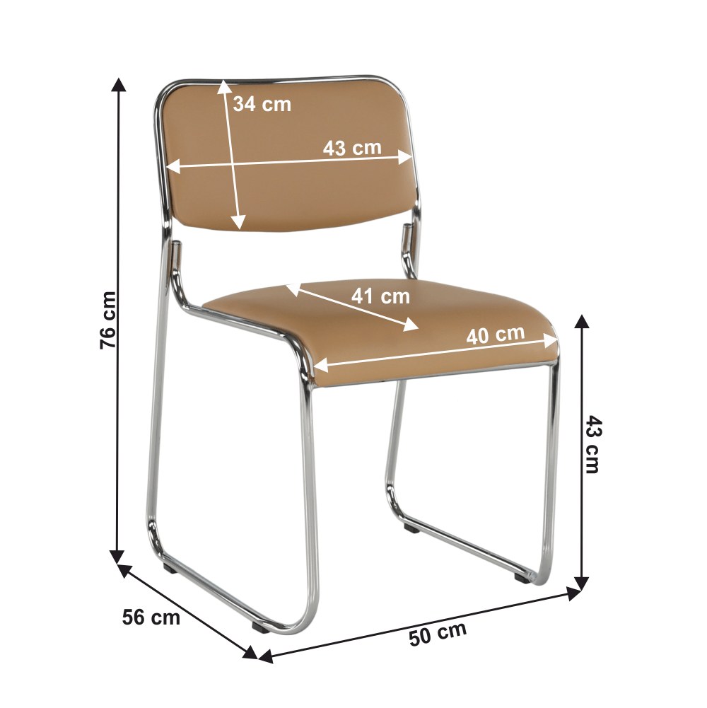 Scaun conferință Bulut – schiță cu dimensiuni