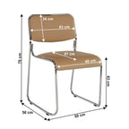 Scaun conferință Bulut – schiță cu dimensiuni