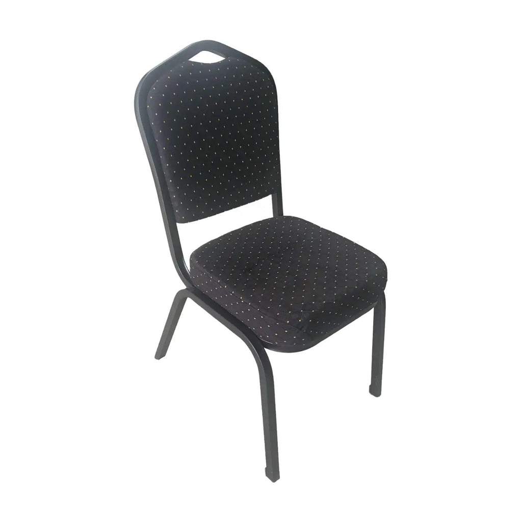 Scaun conferință Hilton, negru, vedere din față