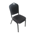 Scaun conferință Hilton, negru, vedere din față