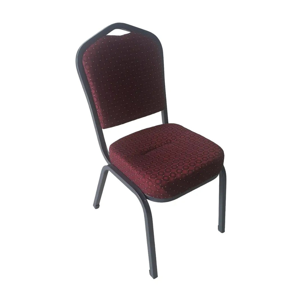 Scaun conferință Hilton, roșu, vedere din față