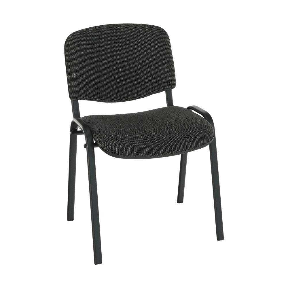 Scaun conferință Iso, gri și negru, vedere din față
