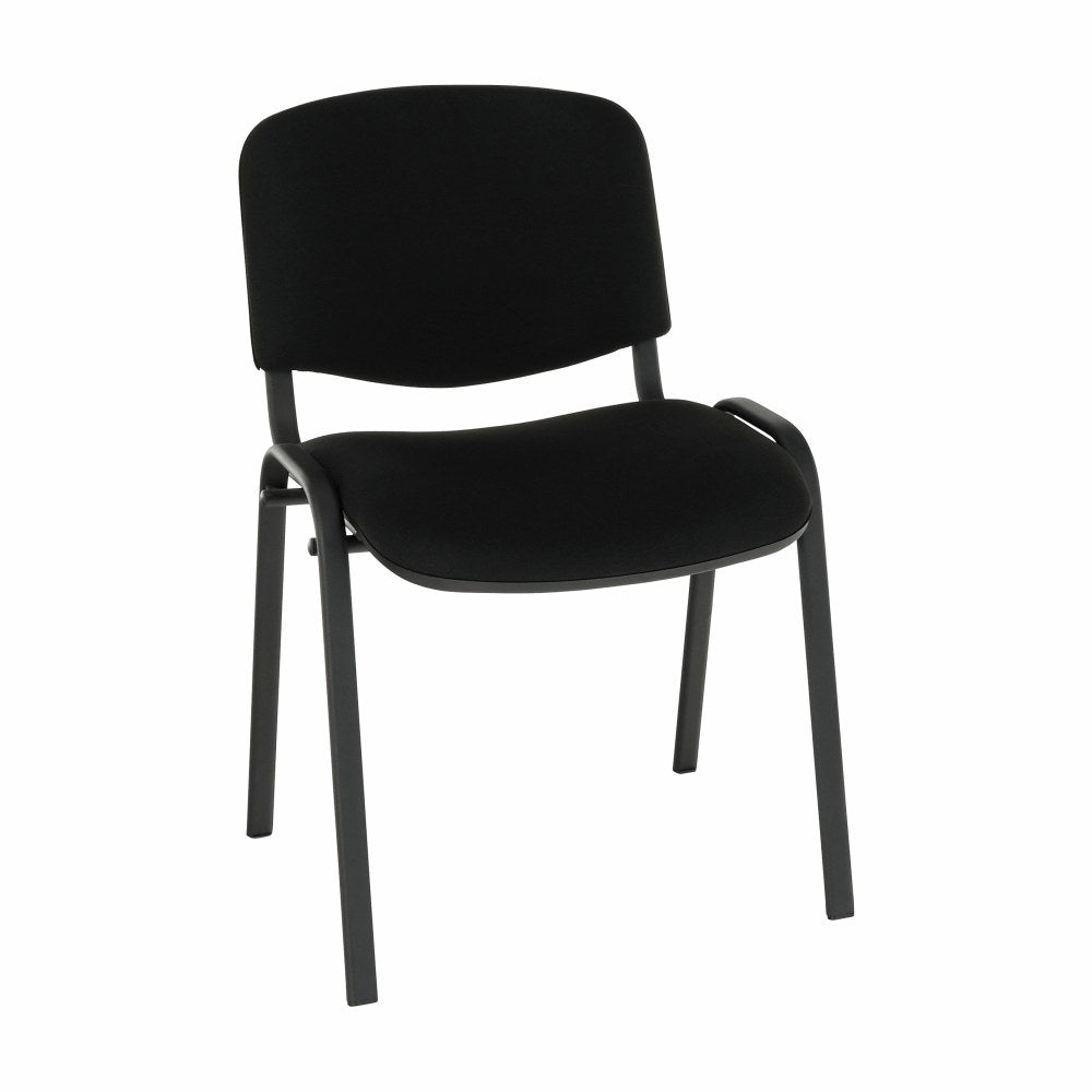 Scaun conferință Iso, negru, vedere din față