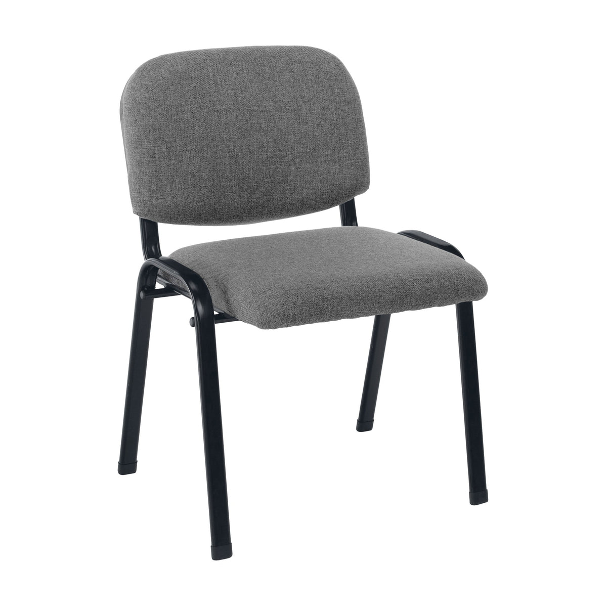 Scaun conferință Iso Eco, gri și negru, vedere din față