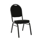 Scaun conferință Jeff 2, negru și gri, vedere din față