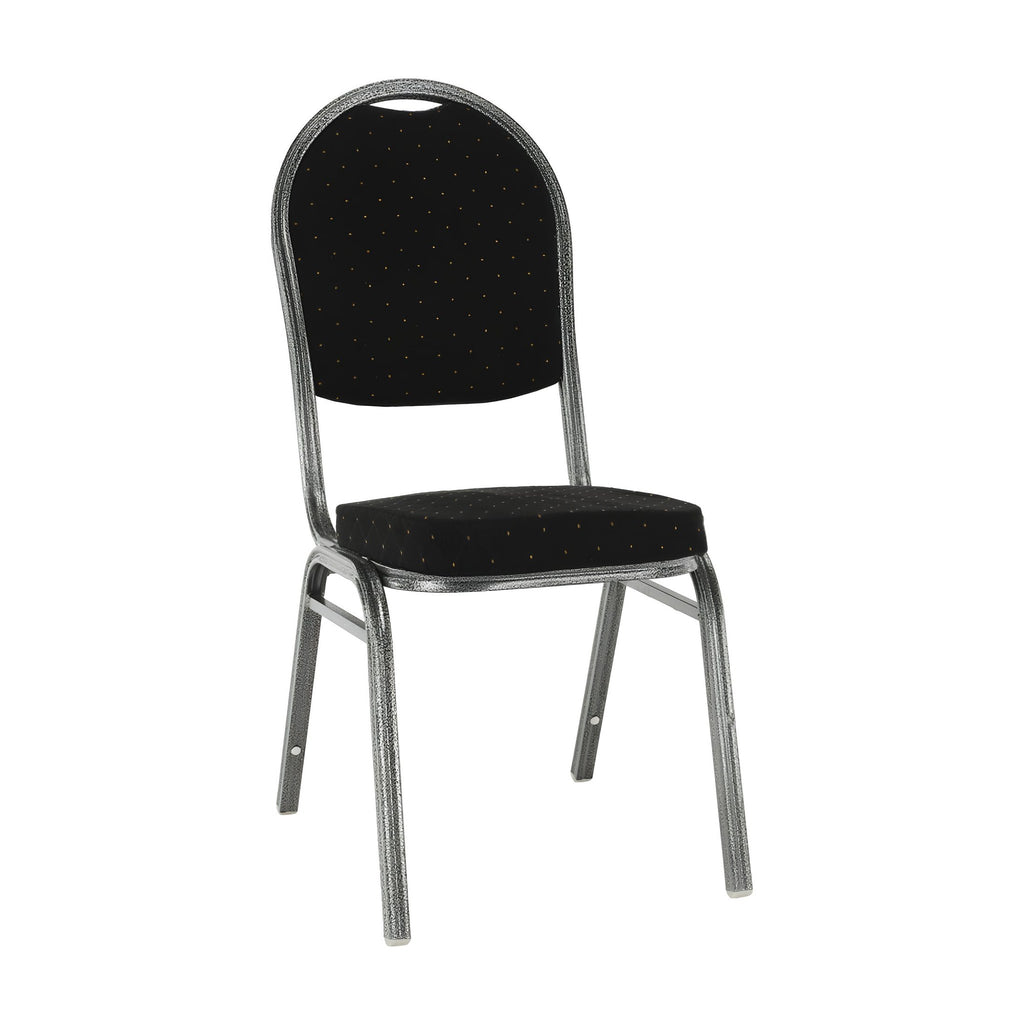 Scaun conferință Jeff 3, negru și gri, vedere din față