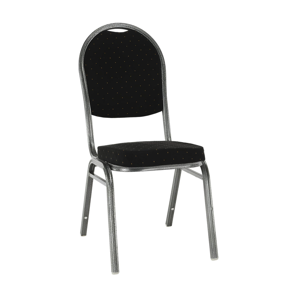 Scaun conferință Jeff 3, negru și gri, vedere din față