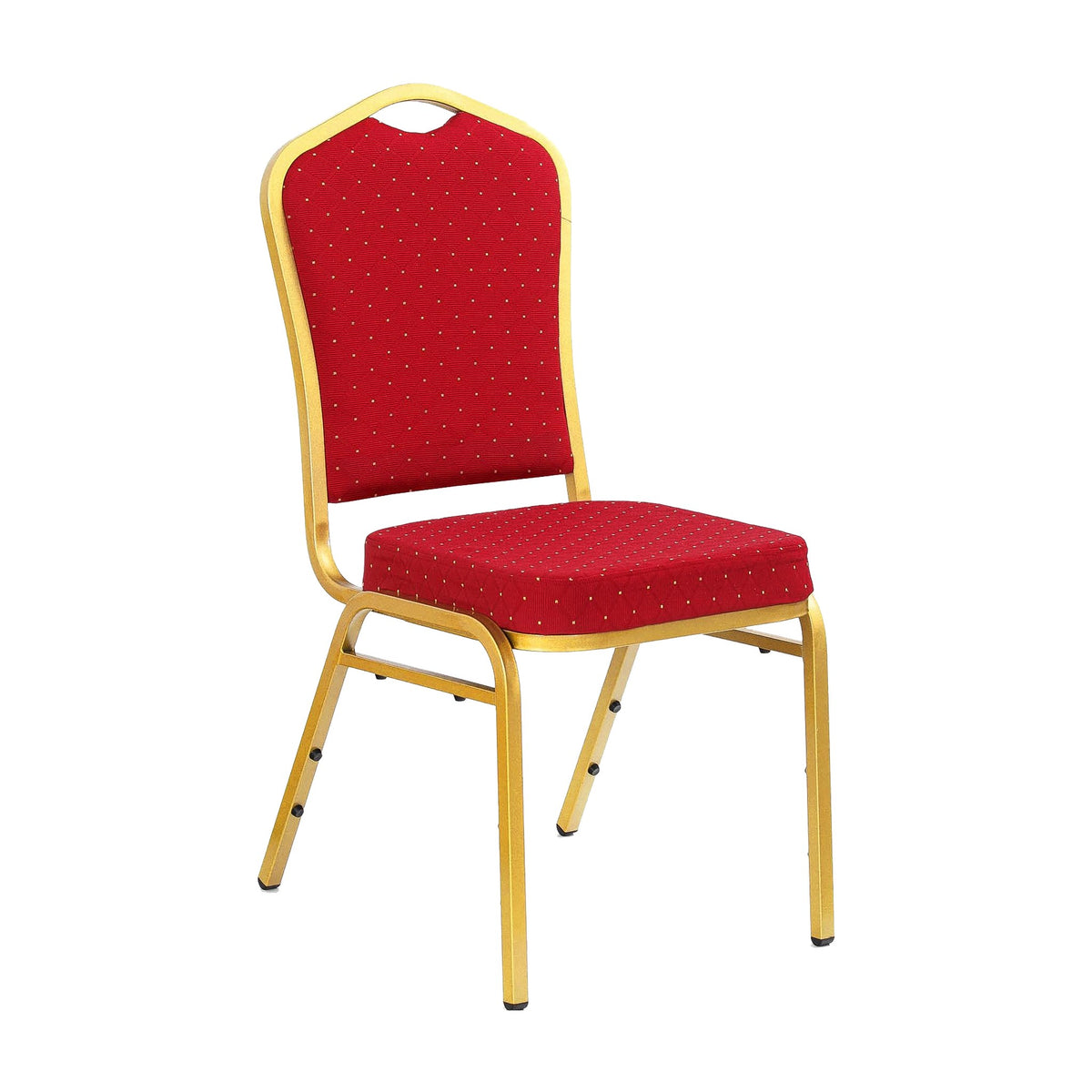 Scaun conferință K66, roșu, vedere din față