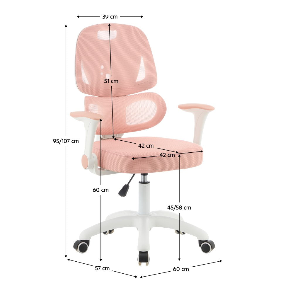 Scaun copii Lister – schiță cu dimensiuni