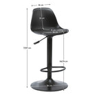 Scaun de bar Dobby – schiță cu dimensiuni