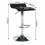 Scaun de bar Laria – schiță cu dimensiuni