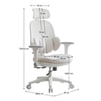 Scaun de birou Abramo – schiță cu dimensiuni