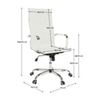 Scaun de birou Azure 2 – schiță cu dimensiuni, imaginea 2