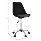 Scaun de birou Darisa – schiță cu dimensiuni