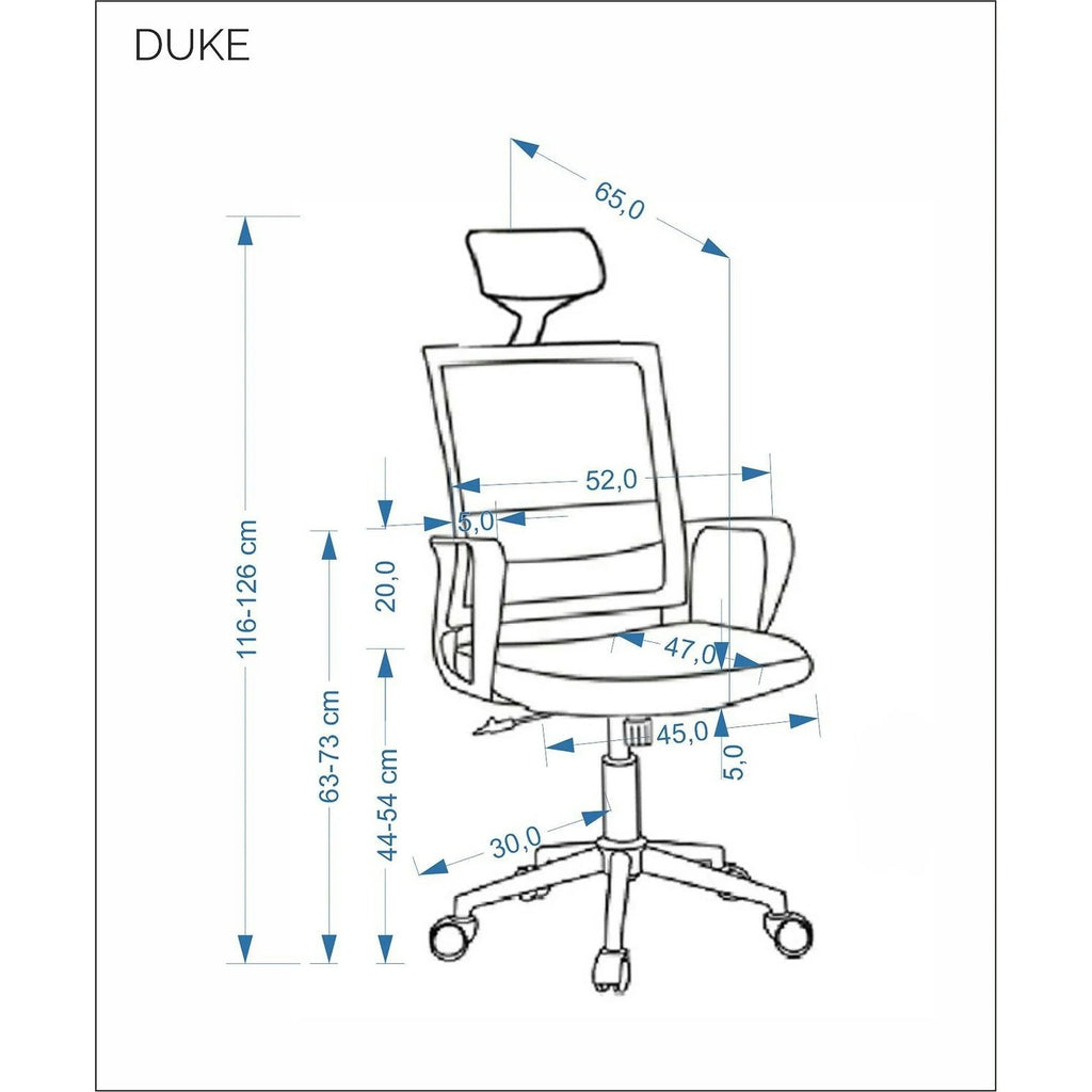 Scaun de birou Duke, detaliu
