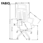 Scaun de birou Fabio, vedere din alt unghi, imaginea 5